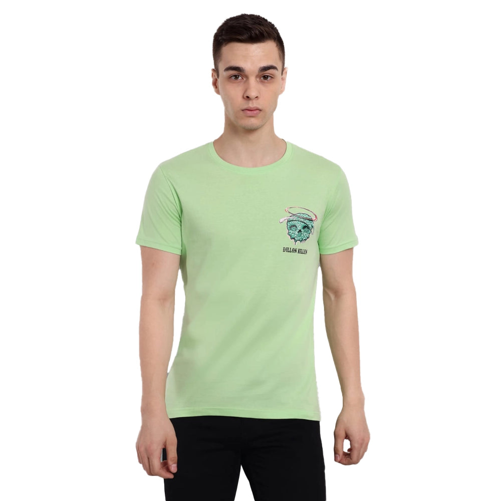 Dillon Killen Pista Green Round Neck T-Shirt-1